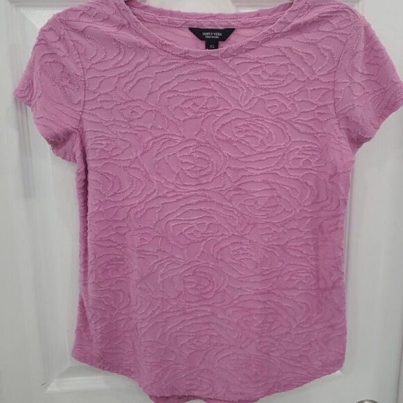 Vera Wang Women's Pink Textured Top! - Picture 7 of 7